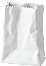 Rosenthal 13581-800001-26009 Miniaturvase Tütenvase aus weißem Porzellan, Höhe 9 cm