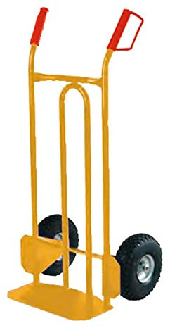 Svelt Carrello Professionale Porta Pacchi in Acciaio – Portata 300 kg, Ruote Antiforatura Ø 260 mm, Struttura Rinforzata, mod. Tyson