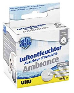 UHU 50505 Nachflltabs airmax Ambiance, 2 x 100 g, geruchsneutral
