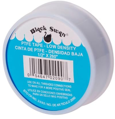 Black Swan Low Density PTFE Tape 1/2 x 260 (China)