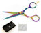 Titanio Arco Iris tijeras de pelo, Peluquería Barber Salon Tijeras 5,5 pulgadas