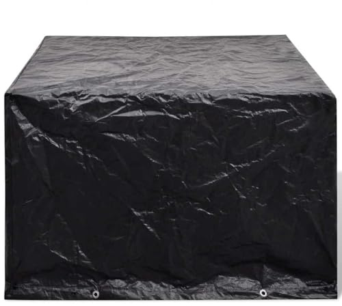vidaXL Telo di Copertura per mobili in polirattan con 8 Occhielli 113x113x73 cm