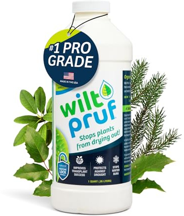 Wilt-Pruf® Concentrate | Protect Against Winter Damage, Drought, and Stress | Just Spray & Let Dry | Locks in Moisture w/Clear Foliar Film | Professional-Grade & Trusted | Replaces Burlap | (32 oz)