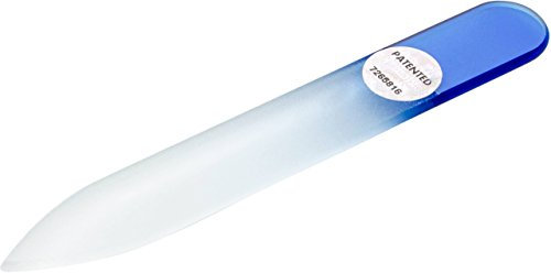 Lima per unghie in vetro temprato 8 cm fronte-retro