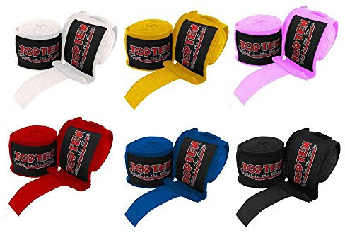 TOP Ten Boxbandagen 2,5 Meter ROT Box-Bandagen elastisch