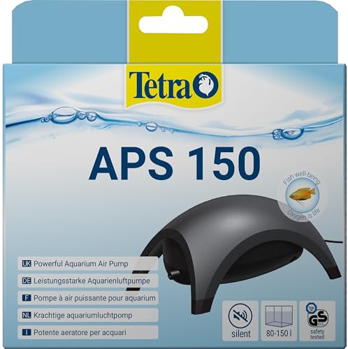 Tetra APS 150 Smooth-running aquarium air pump, black
