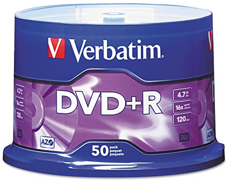 Verbatim Life Series 97174 16x DVD+R, Silver, 50/Pack