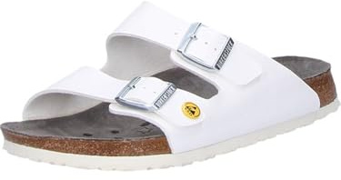 Birkenstock Professionella Arizona Birko-Flor Esd Pantoletter, 42 EU, vit