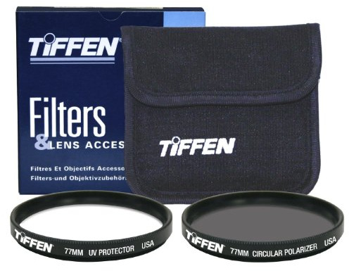 Tiffen 77mm Photo Twin Pack Polarizer And UV Protective Filter
