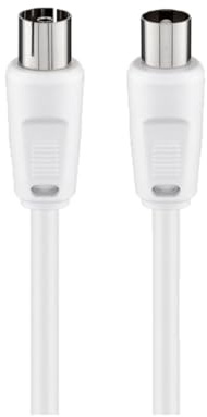 Goobay 11510AK150 Antenna Cable (<70 dB), 2X Shielded, 1.5m Length