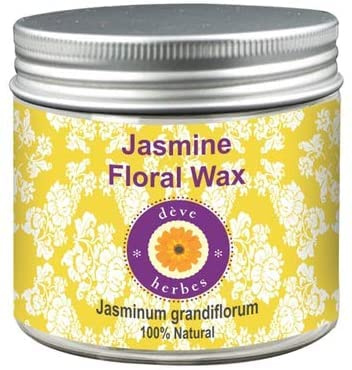 dève herbes Pure Jasmine Floral Wax (Jasminum grandiflorum) 100% Natural Therapeutic Grade 50gm
