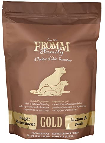 Fromm Weight Management Gold Premium Dry Dog Food - Weight Management Dog Food for Medium & Small Breeds - Turkey Recipe - 5 lb