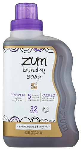 Indigo Wild, Zum Clean, Aromatherapy Laundry Soap, Frankincense & Myrrh,32 fl oz