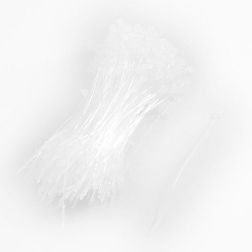 sourcing map 500 PCS Kabelbinder Snap Lock Pins Loop Preis Verschluss 7,6 cm 80 mm White