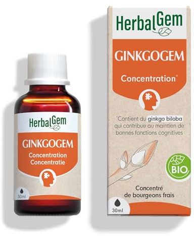 HerbalGem Ginkgogem Bio Complexe de Gemmothérapie Concentrée 30 ml
