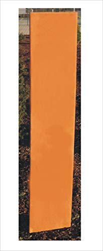 Generisch Rost Schild GA03, 160 cm hoch (Höhe gemessen ohne die Stangen/Bodenstecker) ohne Verzierung rost Steele stecker gartenstecker