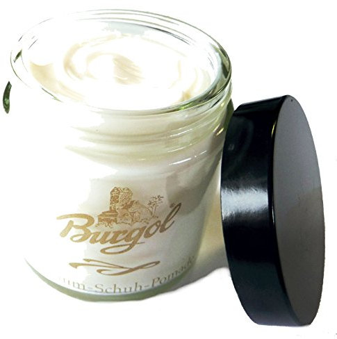 Burgol Pomade - Versorgt Leder mit Nährstoffen. Mischemulsionscreme. In verschiedenen Farben erhältlich.
