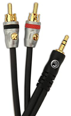 D'Addario Stereo Cable - Audio Cable - Dual RCA to Stereo Mini Cable - 5 Feet/1.52 Meters - 1 Pack