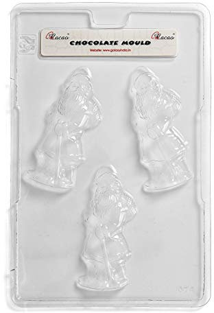 Cacao Wanderschuhe Weihnachtsmann Schokoladenform 3 Hohlraum