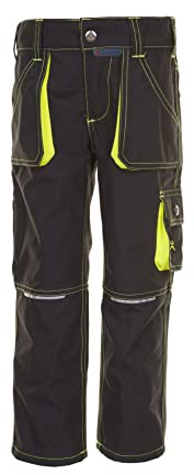 Planam 6110086 Storlek 86/92Junior Byxor - Antracit/Gul