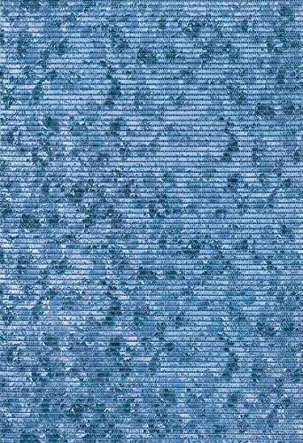 Friedola Bodenbelag Sympa Nova Premium Weichschaum Badematte Lagoon Matte blau Marmor 130 breit Meterware