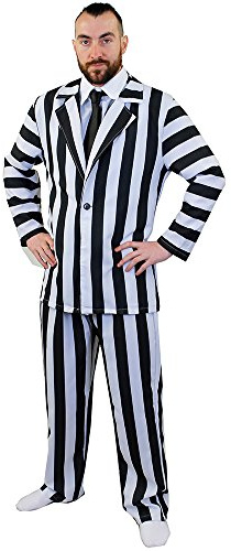 Traje a Rayas I Love Fancy Dress ILFD4540XL (tamaño Extragrande)