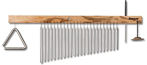 MultiTree Single Row Bar Chimes with Triangle and Finger Cymbal Percussion Instrument ā MADE IN U.S.A.