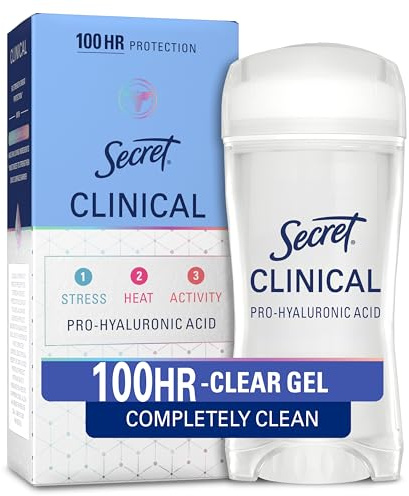 Secret Clinical Strength Deodorant und Anti-Transpirant für Damen, klares Gel, absolut sauber, 60 ml