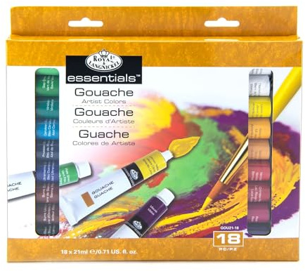 Royal & Langnickel GOU21-18 - Pack de 18 temperas de 21 ml