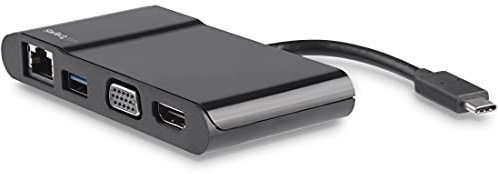 StarTech.com USB-C Multiport Adapter - USB-C Travel Dock with 4K HDMI or 1080p VGA, Gigabit Ethernet, 5Gbps USB-A 3.0 - Discontinued, Limited Stock, & Replaced by DKT31CHVL (DKT30CHV)