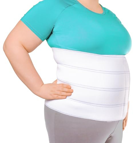 BraceAbility Reliure abdominale bariatrique taille plus 2XL Ceinture de ceinture d'obésité pour les grands hommes et les femmes avec un gros ventre