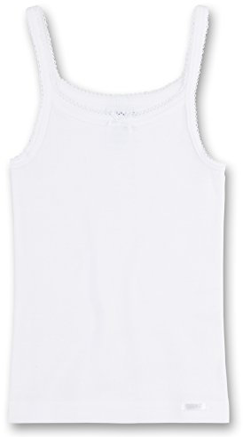 Sanetta - Camiseta Interior para niña, Talla 14 años (164 cm), Color Blanco 010