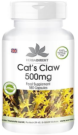 Liane du Prérou 500 mg - 180 gélules - Uña De Gato - Griffes de chat | Herba Direkt - Qualité des pharmacies allemandes