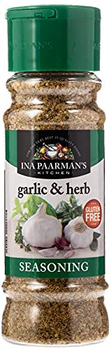 Ina Paarman | Garlic & Herb Seasoning​ | 200ml | Award Winning | Pairs with Salad, Pasta, ​Pizza, Sauces, ​Stews​ | Cooking | Natural Ingredients​ | Delicious Flavour | Spice | Garlic & Herb Seasoning