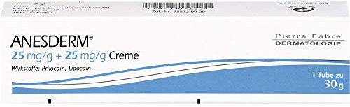Pierre Fabre Dermo Kosmetik GmbH ANESDERM 25 mg/g + 25 mg/g Creme 30 g