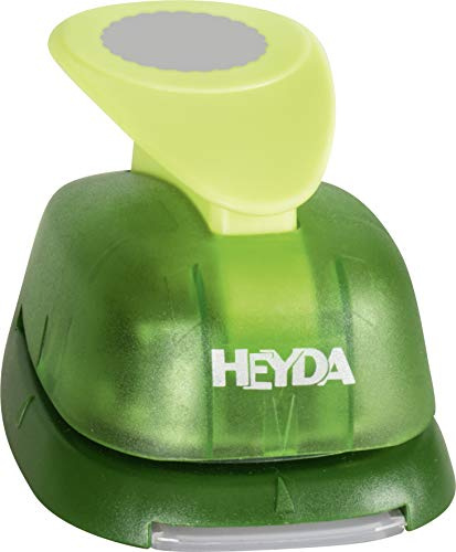 Heyda 203687584 Motif Punch XL (Ribbed Circle) Motif Size Diameter 3.8 cm