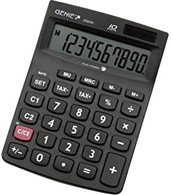 Genie 205MD Calculatrice de bureau Affichage 10 chiffres Design classique Noir