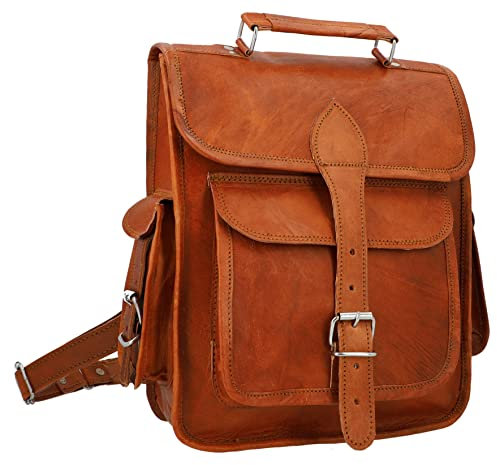 Gusti Lederrucksack Eleanor I Handgefertigter Lederrucksack Damen & Herren | Vintage Rucksack Leder Damen & Herren aus hochwertigem Ziegenleder