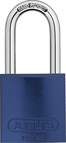 ABUS Aluminium-Vorhangschloss 72/40HB40 Hochbügel, blau, 43605