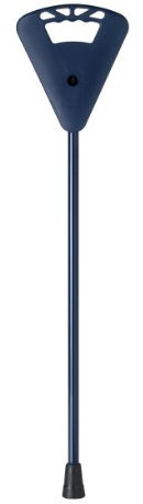 Sitzstock Stehhilfe und Gehstock mit ausklappbarem Sitz extra lang blau