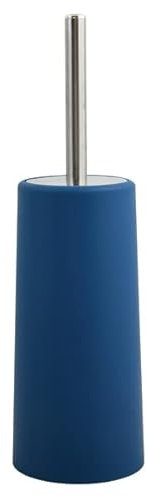MSV 140939 escobillero y escobilla de baño de polipropileno y acero inoxidable Azul oscuro 541C 36 x 0,1 cm