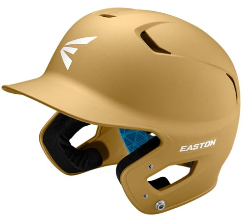 Easton | Z5 2.0 Batting Helmet | Baseball | Senior (7 1/8 - 7 1/2) | Matte Vegas Gold