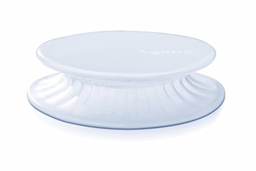 Lékué Elastischer Deckel, Silikon, weiß, 26 cm, 1 Stück