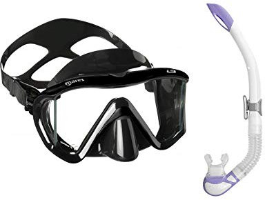 Mares i3 + Bay Set de esnórquel (negro-morado)