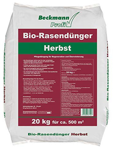 20 kg Bio-Rasendünger Herbst organisch für ca.500m² Profi Rasen Dünger