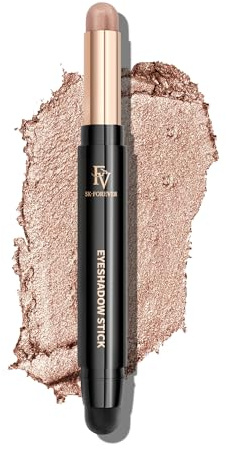 FV FV Lunga Durata Ombretto Occhi, Impermeabile & Altamente Pigmentato Matitone Ombretto Occhi, Ombretto in Crema dal Finish Naturale con Spugnetta per Sfumare, Champagne Shimmer