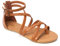 HEVA Damen Casual Riemchensandalen Komfort Einstellbare Flache Sandalen（6.5UK 40EU,Braun）