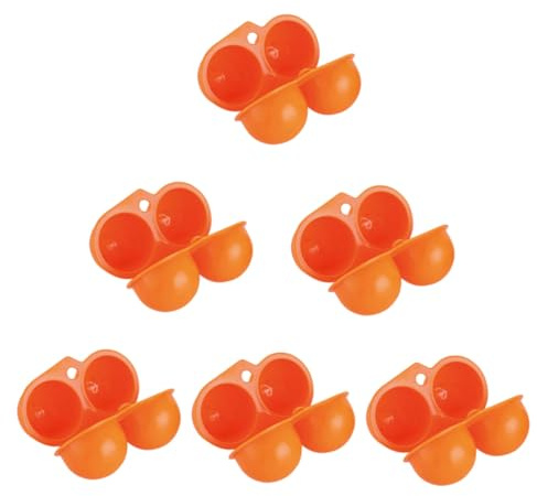 jojofuny 6pièces Boîte à Œufs Pratique Pour Camping Organisateur De Rangement Œufs Pour Pique- Et Voyages