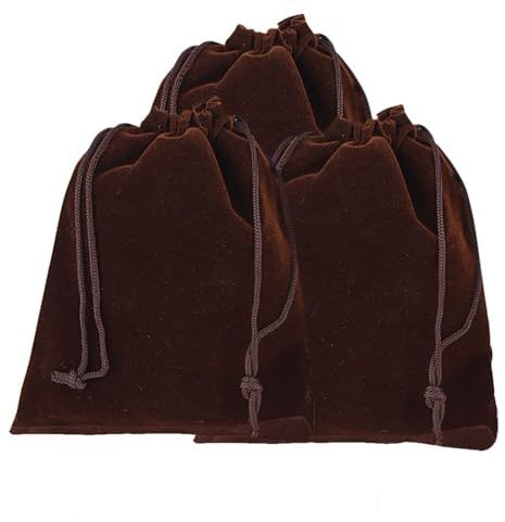 Qiantull Bolsitas de Terciopelo Grandes 10 Piezas 17×23cm Bolsos de Joyería de Terciopelo Bolsos de Regalo para Boda y Fiesta Bolsos de Tela con Cordón Bolso de Terciopelo para Boda y Fiesta Regalo