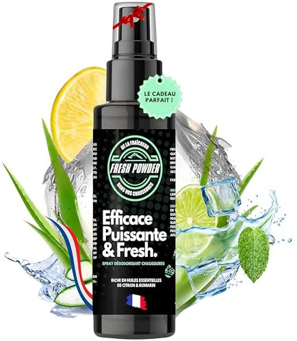 Fresh Powder Shoe Deodorant - 4 oz Odour Elimination Spray - No More Smelly Shoes and Smelling Feet with Our Fresh Breeze Freshener